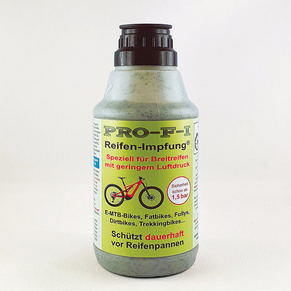 PRO-F-I Reifen-Impfung® für alle Bikes mit Breitreifen und geringem Luftdruck 400ml